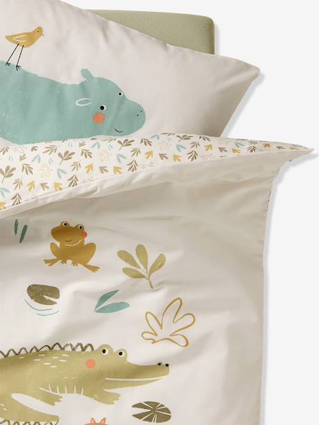 Duvet Cover + Pillowcase Set for Babies, BAYOU multicoloured - vertbaudet enfant 