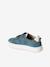 Leather Trainers with Hook-and-Loop Fasteners for Boys, Designed for Autonomy denim blue+navy blue+set blue+set green - vertbaudet enfant 