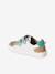 Baskets enfant cuir scratchs bleu jean+lot bleu+lot vert+marine - vertbaudet enfant 