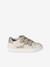 Trainers with Leather Hook-&-Loop Straps for Children ecru+printed white+set white - vertbaudet enfant 