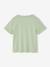 Tee-shirt fille imprimé manches courtes écru+mauve+rose+vert sauge - vertbaudet enfant 