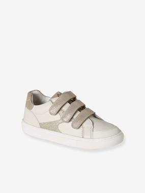 Shoes-Trainers with Leather Hook-&-Loop Straps for Children
