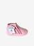 Chaussons zippés bébé fabriqués en France rose imprimé - vertbaudet enfant 