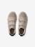 Boys' synthetic trainers with touch 'n' close fastening ecru+navy blue - vertbaudet enfant 