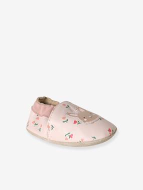 -Chaussons bébé cuir souple