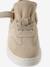 Girls' leather trainers with zip and laces brown - vertbaudet enfant 