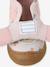 Fabric Indoor Shoes in Printed Fabric, with Hook-&-Loop Strap, for Babies chambray blue+printed pink+printed white - vertbaudet enfant 