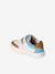 Leather trainers with hook and loop fasteners for babies set blue - vertbaudet enfant 