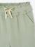 Wide-leg cotton muslin trousers grey green+rose - vertbaudet enfant 