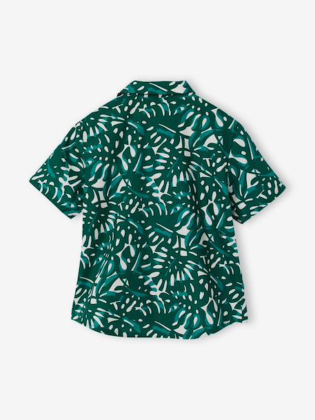 Boy's printed shirt printed green - vertbaudet enfant 