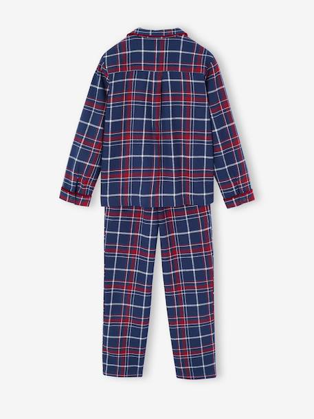 Flannel Pyjamas for Children, Christmas Family Capsule Collection, ENVIE DE FRAISE bordeaux red - vertbaudet enfant 