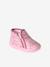 Chaussons zippés bébé fabriqués en France rose imprimé - vertbaudet enfant 