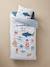 Duvet Cover & Pillowcase Set, SEASIDE printed white - vertbaudet enfant 