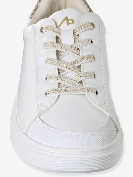 Synthetic Trainers for Girls printed white - vertbaudet enfant 