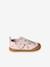 Fabric Indoor Shoes in Printed Fabric, with Hook-&-Loop Strap, for Babies chambray blue+printed pink+printed white - vertbaudet enfant 