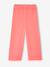 Wide-leg cotton muslin trousers grey green+rose - vertbaudet enfant 