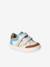 Leather trainers with hook and loop fasteners for babies set blue - vertbaudet enfant 
