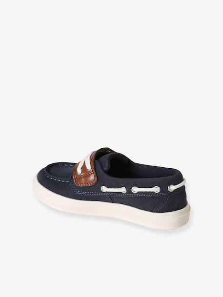 Chaussures bateau enfant garçon à scratch marine - vertbaudet enfant 
