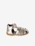 Leather Sandals for Baby Girls, Designed for First Steps gold+iridescent beige+printed white - vertbaudet enfant 
