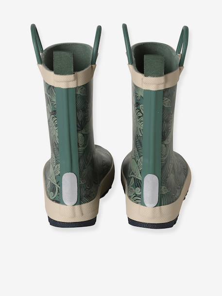 Wellies for Children, Designed for Autonomy printed green+set blue - vertbaudet enfant 