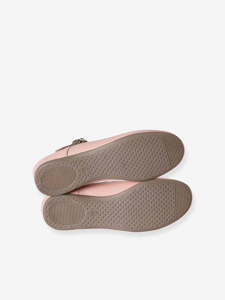 Scalloped Leather Ballerinas for Girls 6629 - vertbaudet enfant 