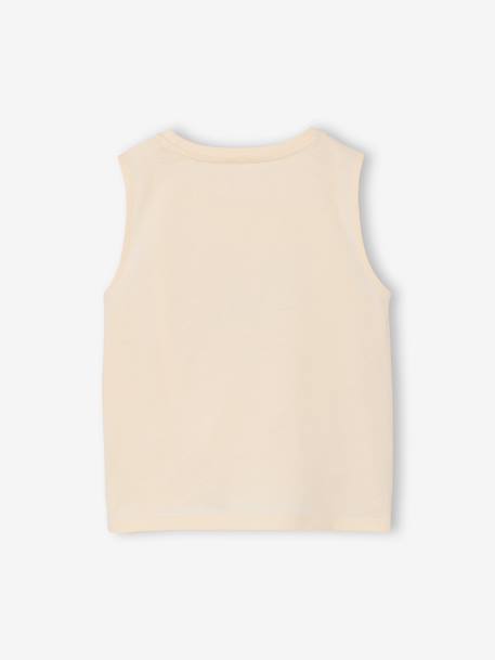 T-shirt fille imprimé anthracite+écru - vertbaudet enfant 