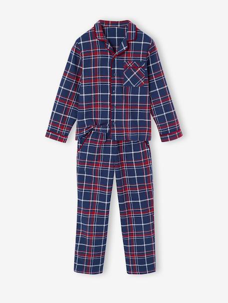 Pyjama mixte flanelle noël capsule famille bordeaux - vertbaudet enfant 