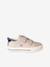 Boys' synthetic trainers with touch 'n' close fastening ecru+navy blue - vertbaudet enfant 