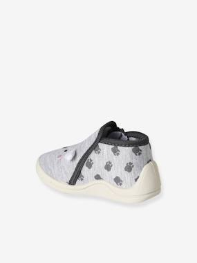 Chaussures-Chaussons bébé textile zippés