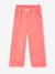 Wide-leg cotton muslin trousers grey green+rose - vertbaudet enfant 
