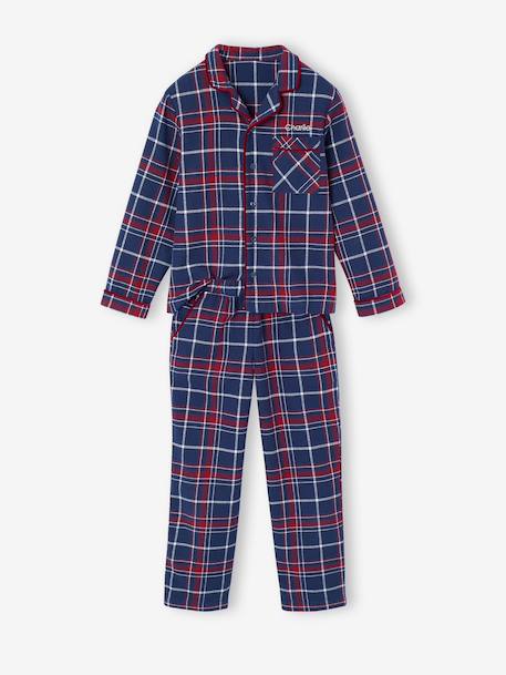 Pyjama mixte flanelle noël capsule famille bordeaux - vertbaudet enfant 