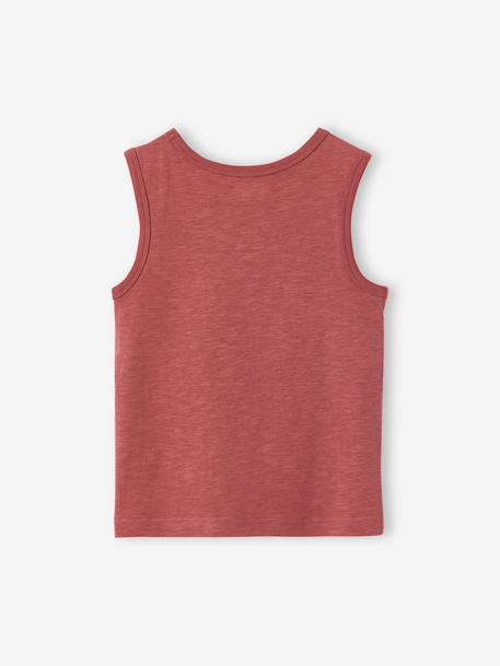 Printed 'California' Tank Top dusky pink+ecru - vertbaudet enfant 