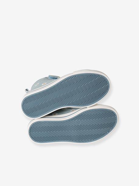 Synthetic high-top trainers for children denim blue - vertbaudet enfant 