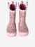 Printed Rubber Wellies for Children, Designed for Autonomy printed blue+set pink - vertbaudet enfant 