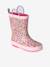 Printed Rubber Wellies for Children, Designed for Autonomy printed blue+set pink - vertbaudet enfant 
