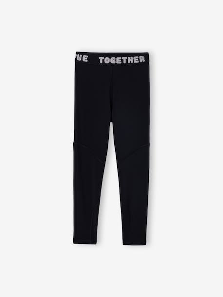 Essential Leggings for Girls anthracite+sage green - vertbaudet enfant 
