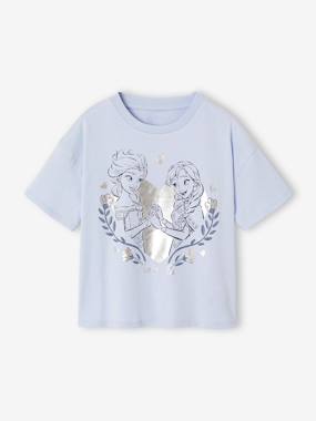 -T-shirt fille manches Reine des neiges
