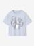 T-shirt fille manches Reine des neiges bleu ciel - vertbaudet enfant 