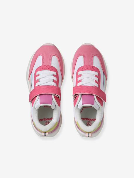 Elasticated Synthetic Trainers for Children set beige+set pink - vertbaudet enfant 
