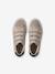Synthetic trainers with touch 'n' close fastening for children ecru+navy blue - vertbaudet enfant 
