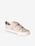 Boys' synthetic trainers with touch 'n' close fastening ecru+navy blue - vertbaudet enfant 