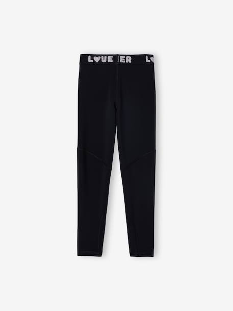 Essential Leggings for Girls anthracite+sage green - vertbaudet enfant 