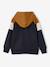 Zipped hooded sweatshirt for boys with colour block design green+medium blue+ochre - vertbaudet enfant 