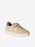 Girls' leather trainers with zip and laces brown - vertbaudet enfant 