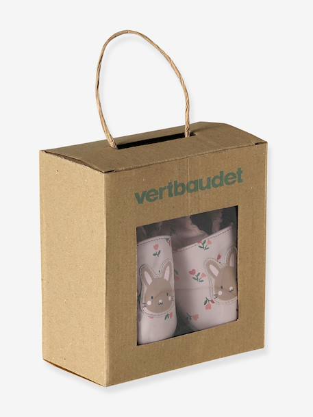 Supple Leather Shoes with Elastic, for Babies gold+night blue+printed pink+printed white+rosy+set pink - vertbaudet enfant 