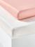 Pack of 2 Fitted Sheets in Recycled Cotton for Children ecru+pale pink+pearly grey+sage green - vertbaudet enfant 
