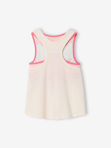 Tank Top & Bra Set for Girls ecru - vertbaudet enfant 
