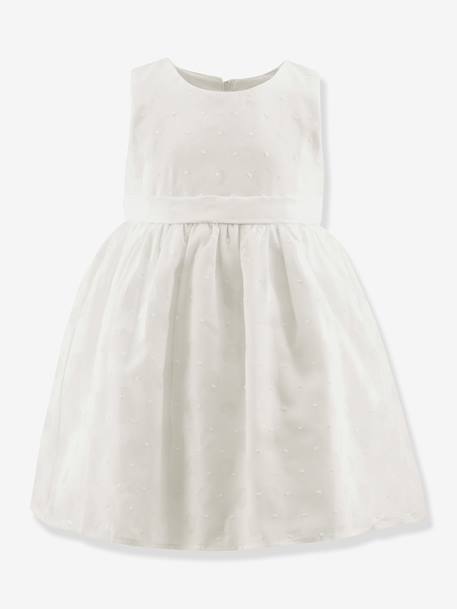 Occasion dress with polka dots Happy Girls for baby girl ecru - vertbaudet enfant 