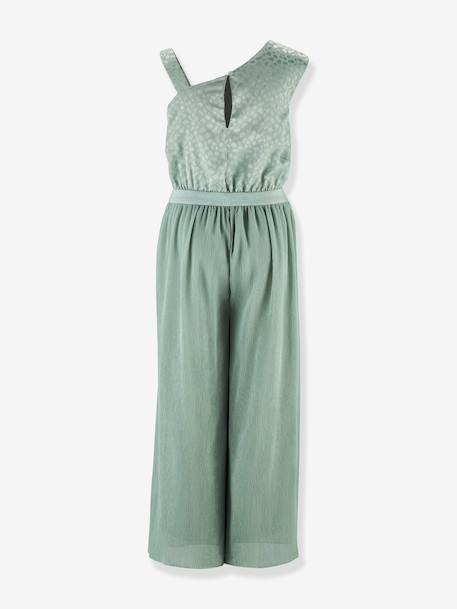 Jumpsuit with pleats Happy Girls for girl mint green - vertbaudet enfant 
