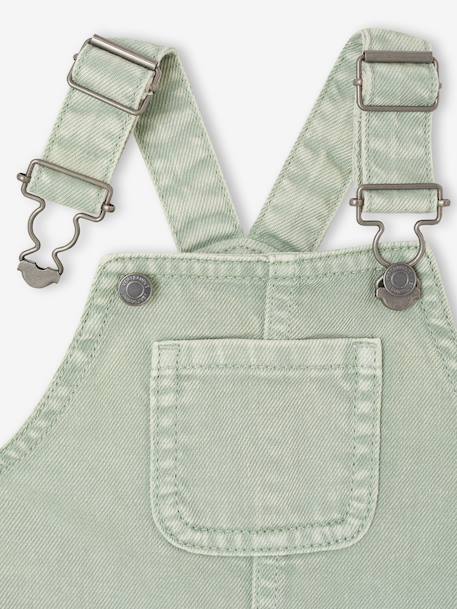 Short Dungarees for Baby Boys aqua green - vertbaudet enfant 